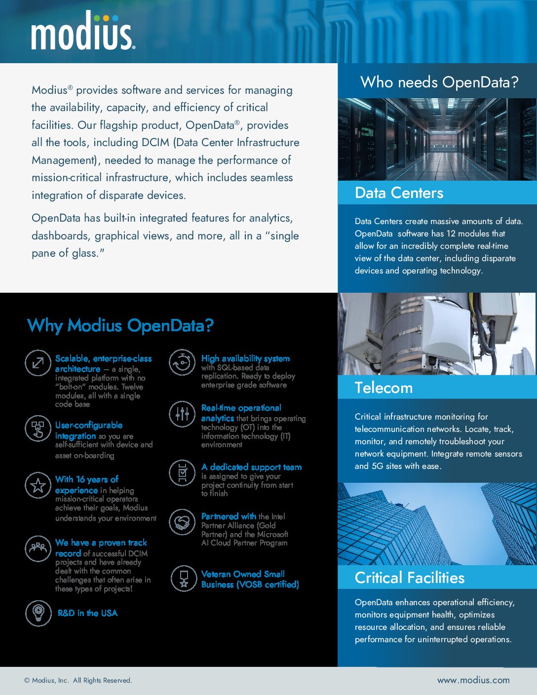 Optimize Your Data Center with Modius OpenData Solutions