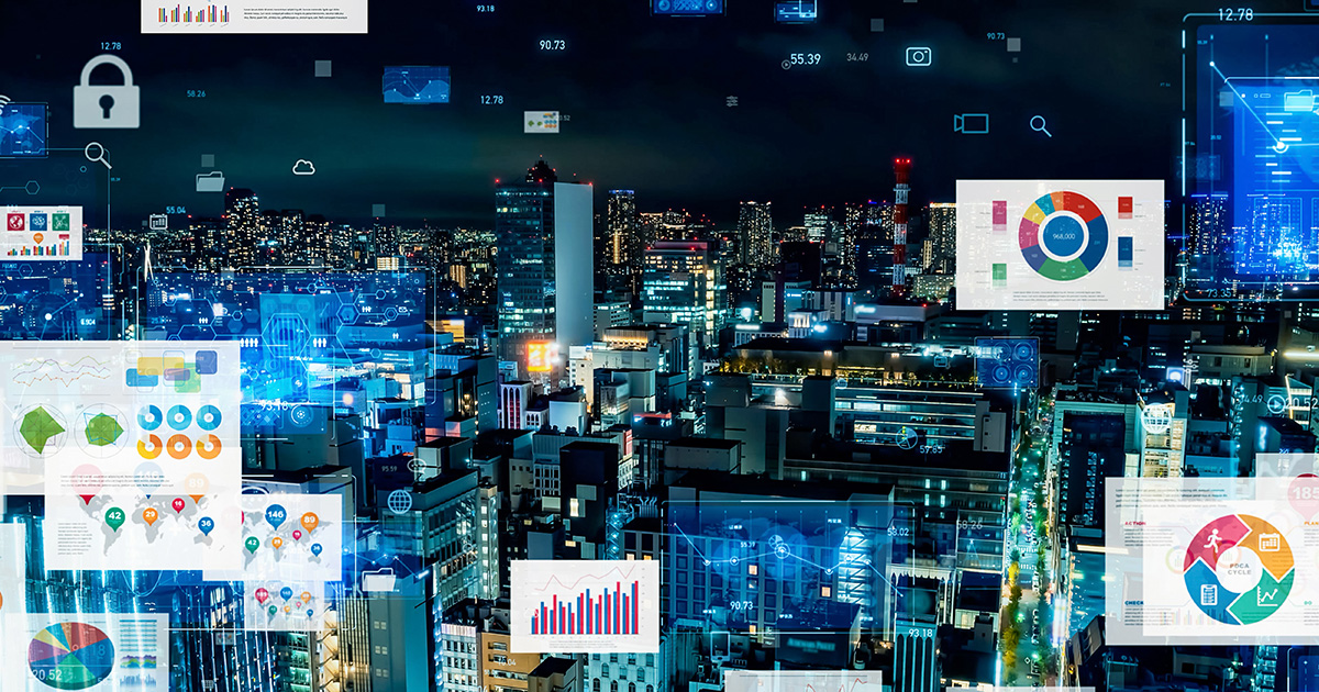 Modern cities and statistical data