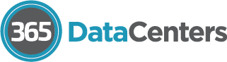 365 Data Centers logo displaying the number 365 in bold white font inside a blue and gray circle, followed by the words DataCenters in matching blue and gray lettering on a light background, representing the company’s dedication to advanced data center infrastructure management solutions.